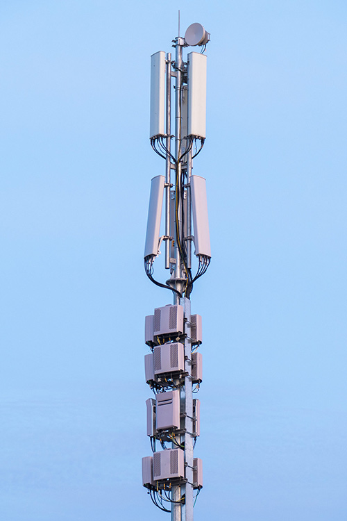 Telecommunication Equipment Tower Sky Background